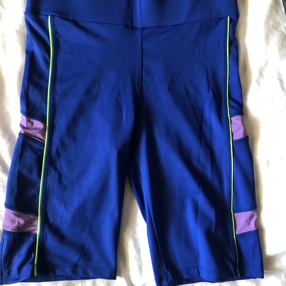 Navy Blue Biker Shorts - Picture 1 of 8